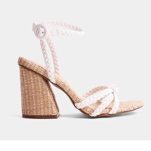 Beachy White Sandal Heel
